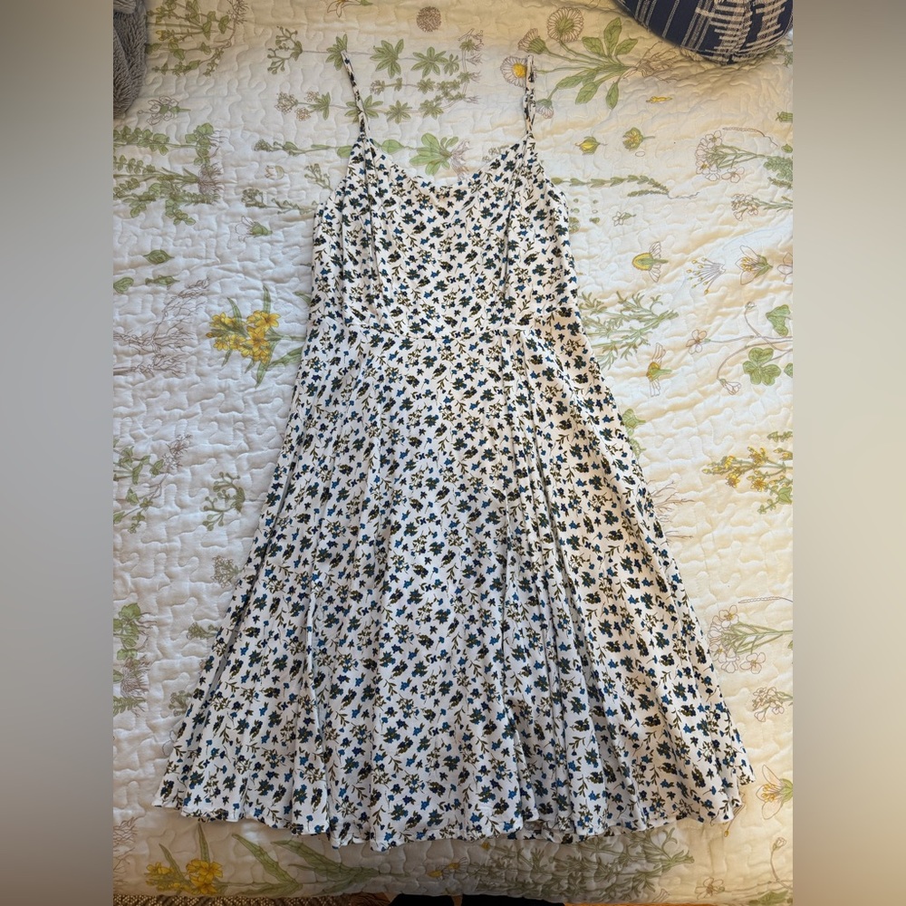 Old Navy White and Blue Floral Dress